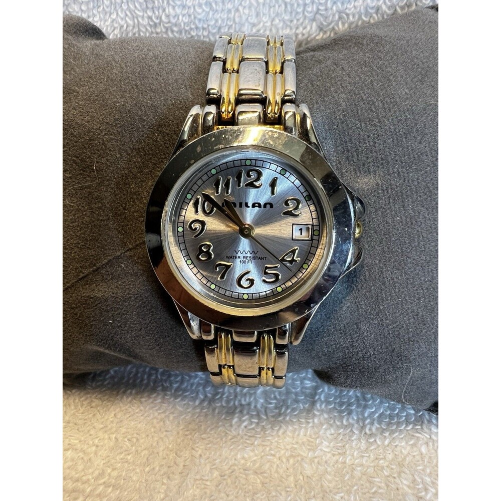 Milan Women's watch. Pearl opalescent face. MLN896, PC22A Great Condition.